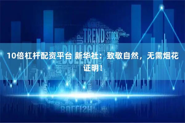 10倍杠杆配资平台 新华社：致敬自然，无需烟花证明！